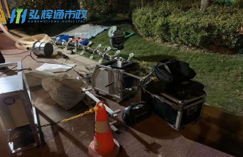 姜堰区管道修复现场